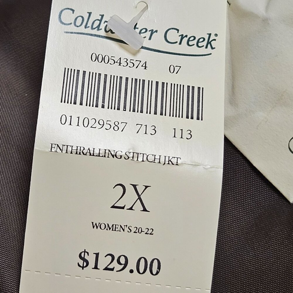 Coldwater Creek Jacket Womens 2X Silk Blend Quilted Stitch Asian Imperial Green - Picture 7 of 11